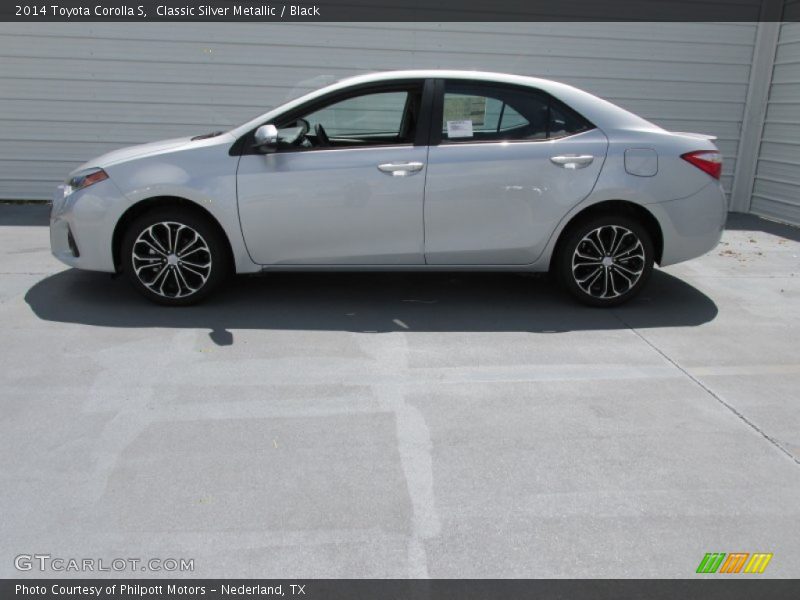 Classic Silver Metallic / Black 2014 Toyota Corolla S