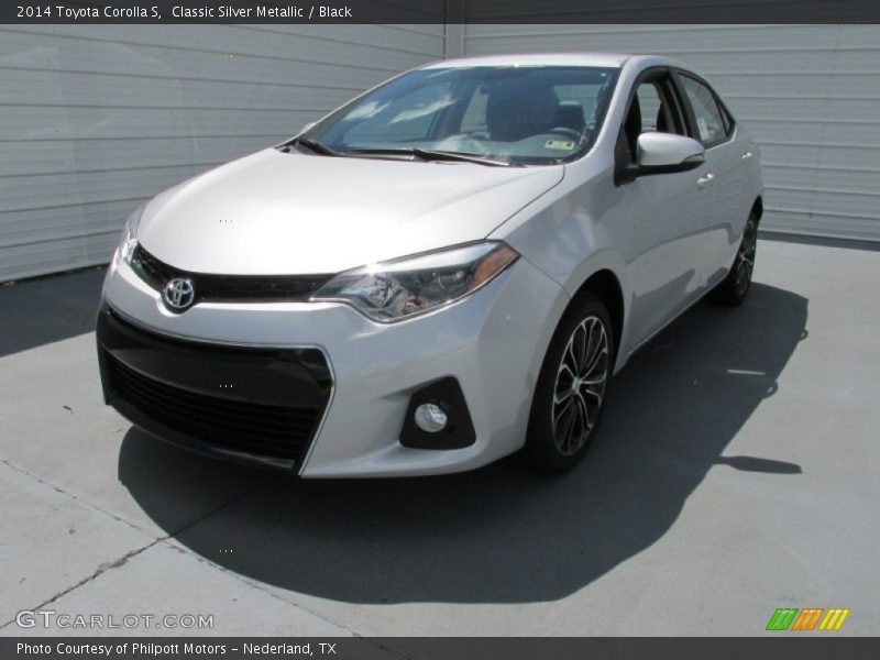 Classic Silver Metallic / Black 2014 Toyota Corolla S