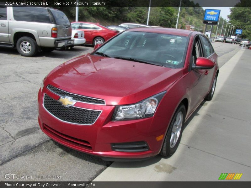 Red Hot / Medium Titanium 2014 Chevrolet Cruze LT