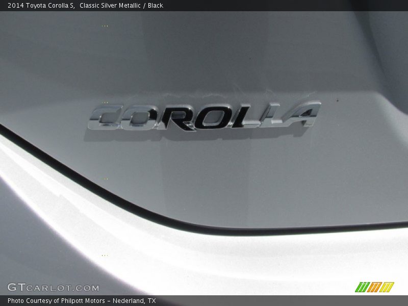 Classic Silver Metallic / Black 2014 Toyota Corolla S
