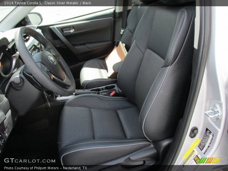 Classic Silver Metallic / Black 2014 Toyota Corolla S