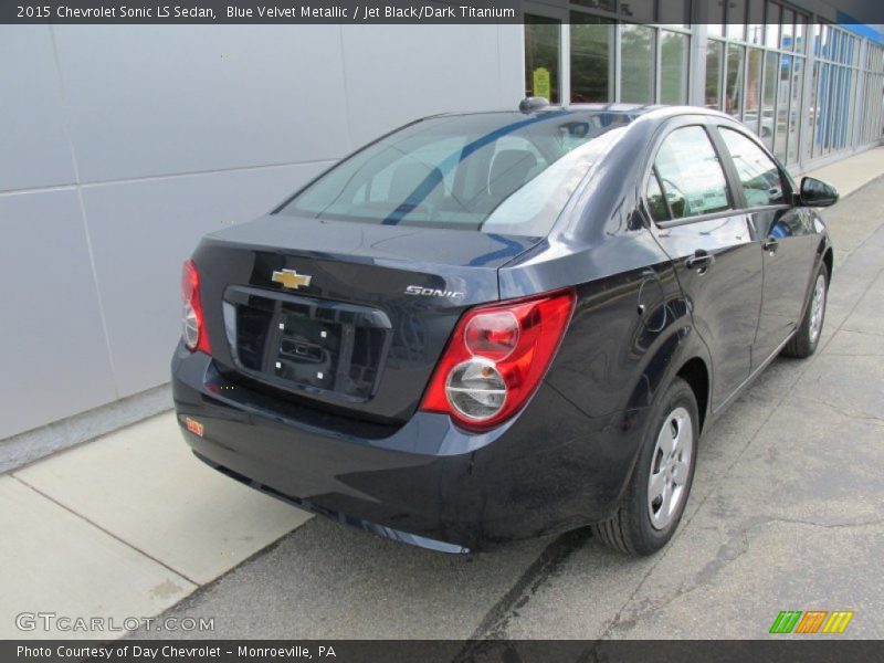 Blue Velvet Metallic / Jet Black/Dark Titanium 2015 Chevrolet Sonic LS Sedan