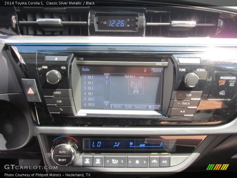 Classic Silver Metallic / Black 2014 Toyota Corolla S