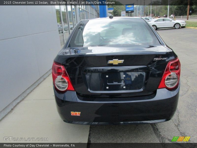 Blue Velvet Metallic / Jet Black/Dark Titanium 2015 Chevrolet Sonic LS Sedan