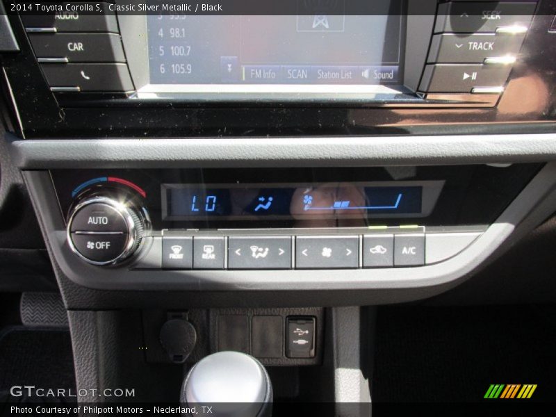 Classic Silver Metallic / Black 2014 Toyota Corolla S