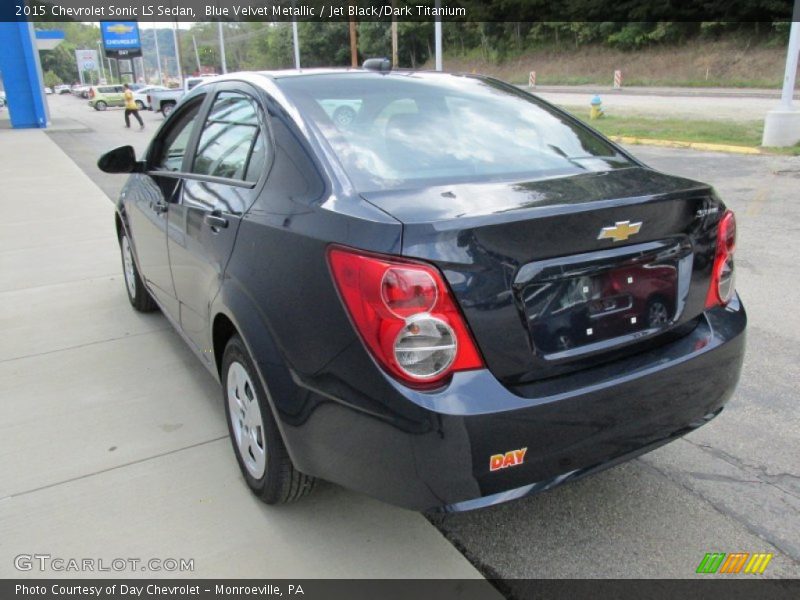 Blue Velvet Metallic / Jet Black/Dark Titanium 2015 Chevrolet Sonic LS Sedan