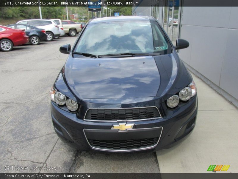 Blue Velvet Metallic / Jet Black/Dark Titanium 2015 Chevrolet Sonic LS Sedan