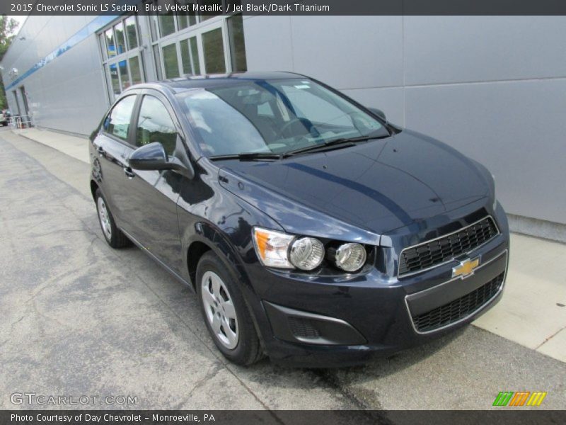 Blue Velvet Metallic / Jet Black/Dark Titanium 2015 Chevrolet Sonic LS Sedan