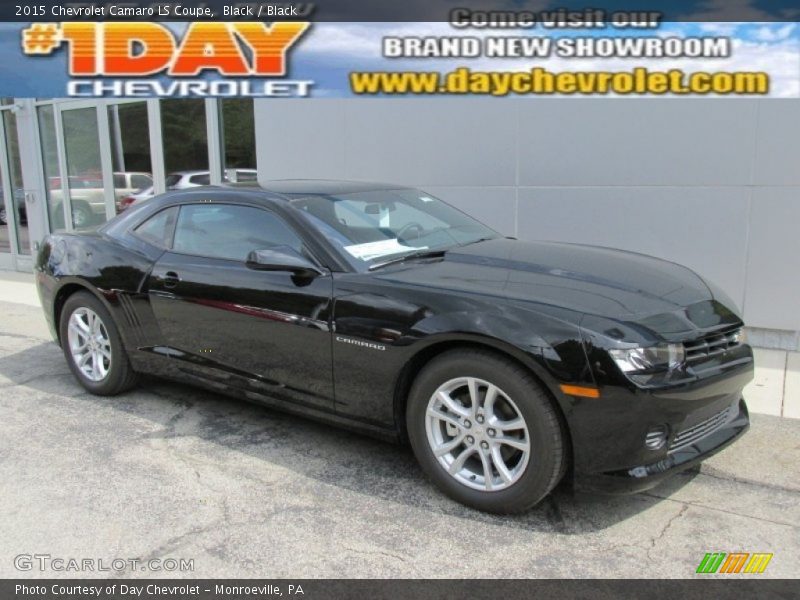 Black / Black 2015 Chevrolet Camaro LS Coupe