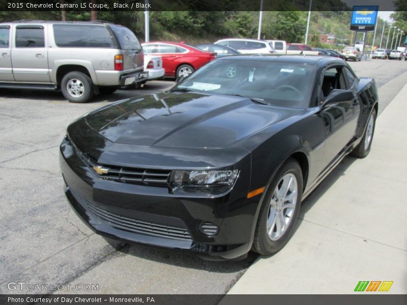 Black / Black 2015 Chevrolet Camaro LS Coupe