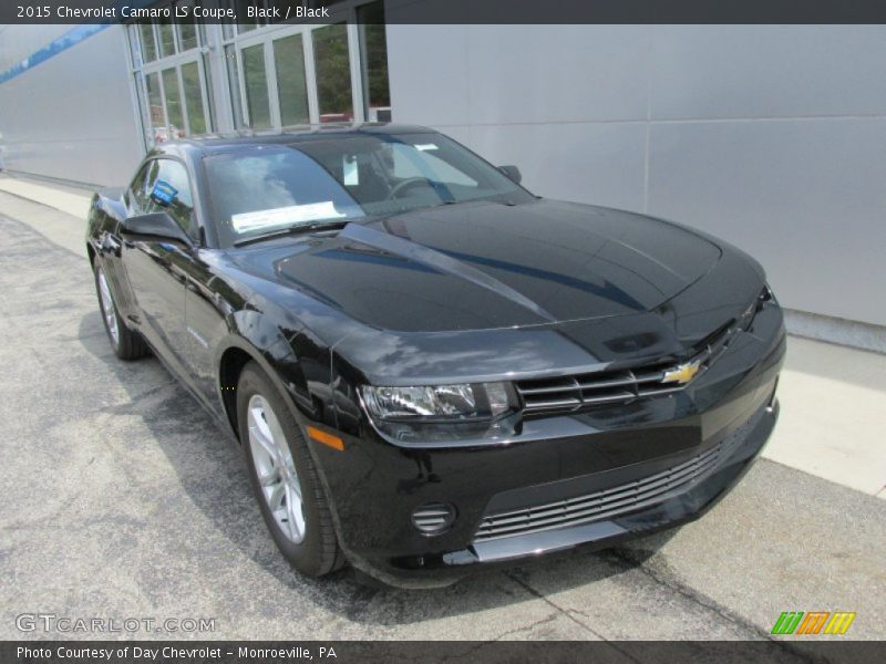 Black / Black 2015 Chevrolet Camaro LS Coupe