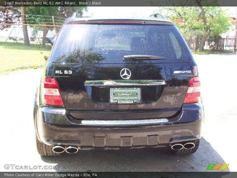 Black / Black 2007 Mercedes-Benz ML 63 AMG 4Matic