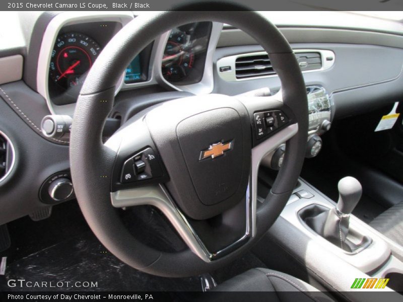 Black / Black 2015 Chevrolet Camaro LS Coupe