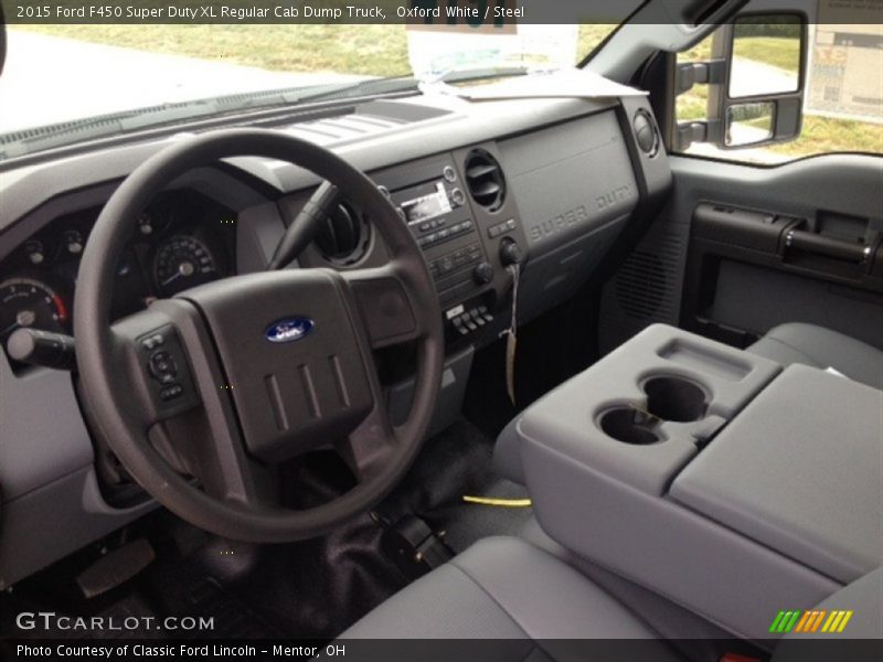 Steel Interior - 2015 F450 Super Duty XL Regular Cab Dump Truck 