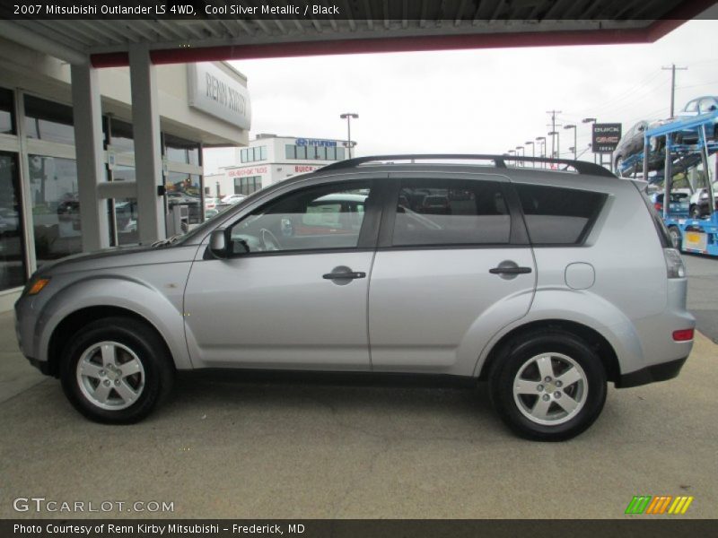 Cool Silver Metallic / Black 2007 Mitsubishi Outlander LS 4WD