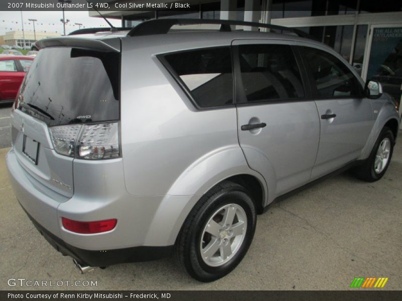 Cool Silver Metallic / Black 2007 Mitsubishi Outlander LS 4WD