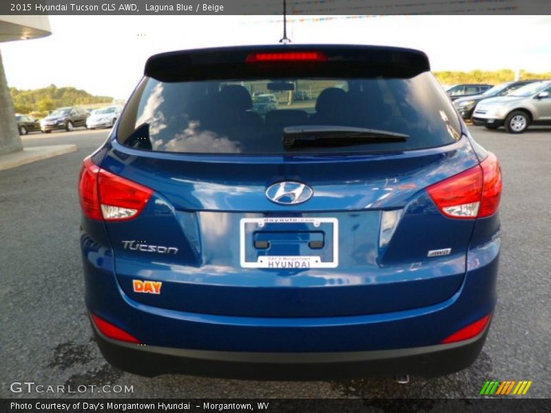 Laguna Blue / Beige 2015 Hyundai Tucson GLS AWD