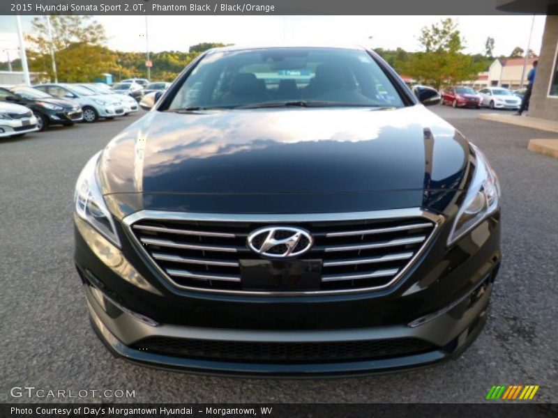 Phantom Black / Black/Orange 2015 Hyundai Sonata Sport 2.0T