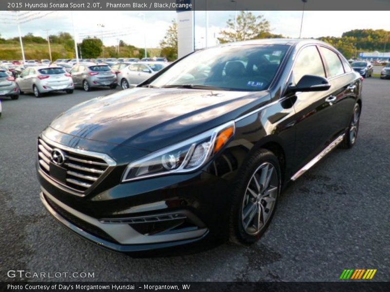 Phantom Black / Black/Orange 2015 Hyundai Sonata Sport 2.0T