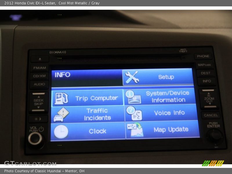 Cool Mist Metallic / Gray 2012 Honda Civic EX-L Sedan