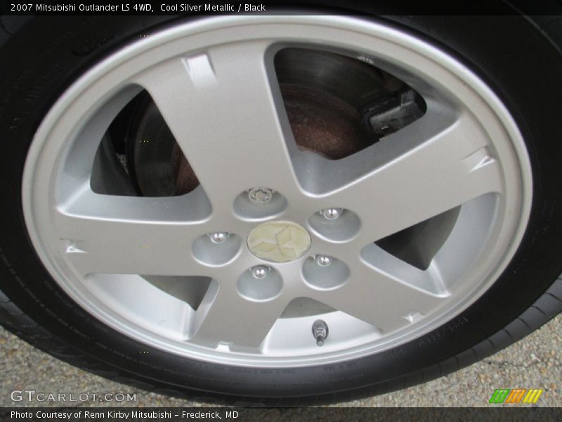 Cool Silver Metallic / Black 2007 Mitsubishi Outlander LS 4WD