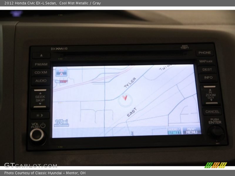 Cool Mist Metallic / Gray 2012 Honda Civic EX-L Sedan