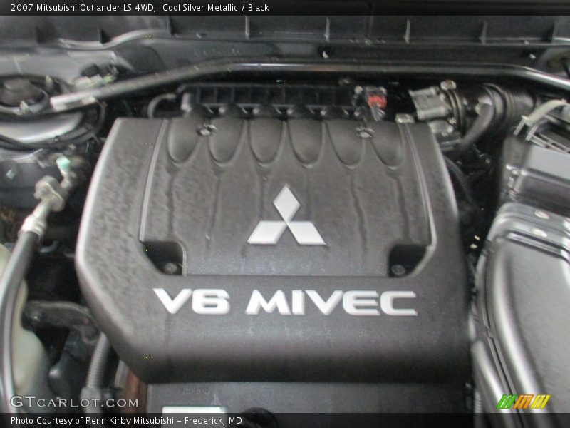 Cool Silver Metallic / Black 2007 Mitsubishi Outlander LS 4WD