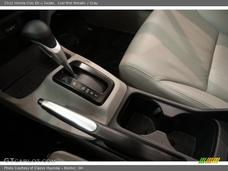 Cool Mist Metallic / Gray 2012 Honda Civic EX-L Sedan