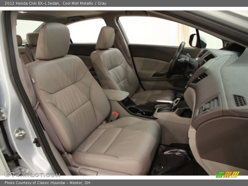 Cool Mist Metallic / Gray 2012 Honda Civic EX-L Sedan