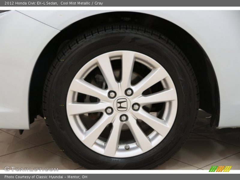Cool Mist Metallic / Gray 2012 Honda Civic EX-L Sedan