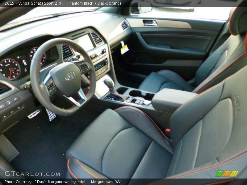 Black/Orange Interior - 2015 Sonata Sport 2.0T 