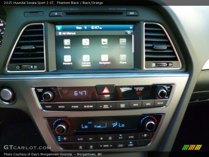 Controls of 2015 Sonata Sport 2.0T