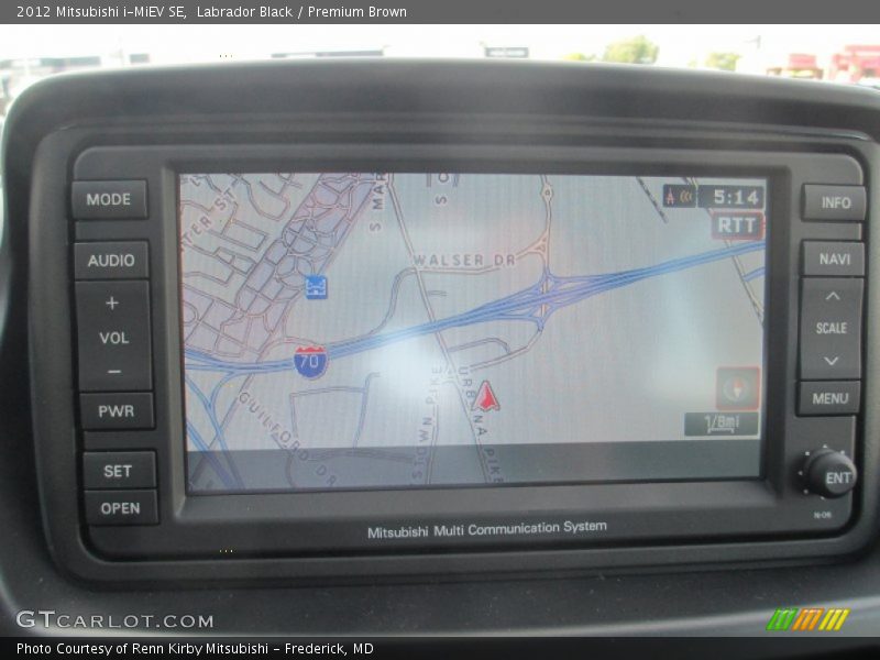 Navigation of 2012 i-MiEV SE