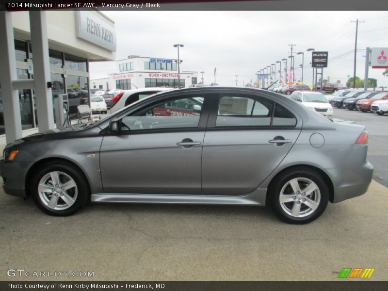 Mercury Gray / Black 2014 Mitsubishi Lancer SE AWC