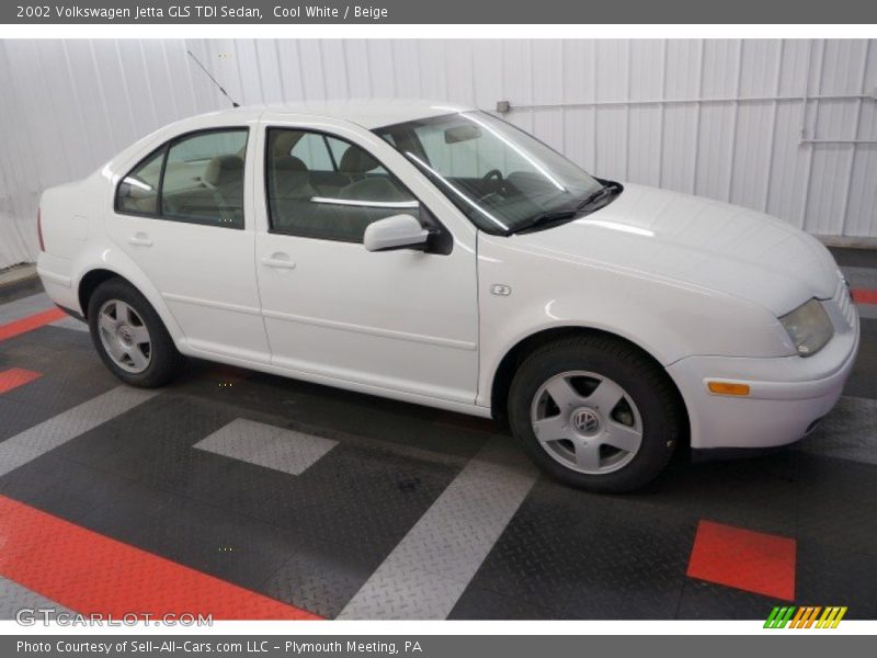 Cool White / Beige 2002 Volkswagen Jetta GLS TDI Sedan