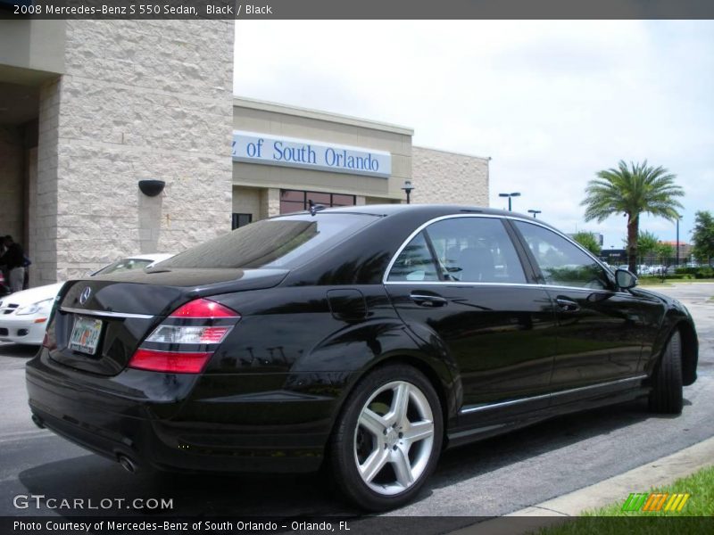 Black / Black 2008 Mercedes-Benz S 550 Sedan