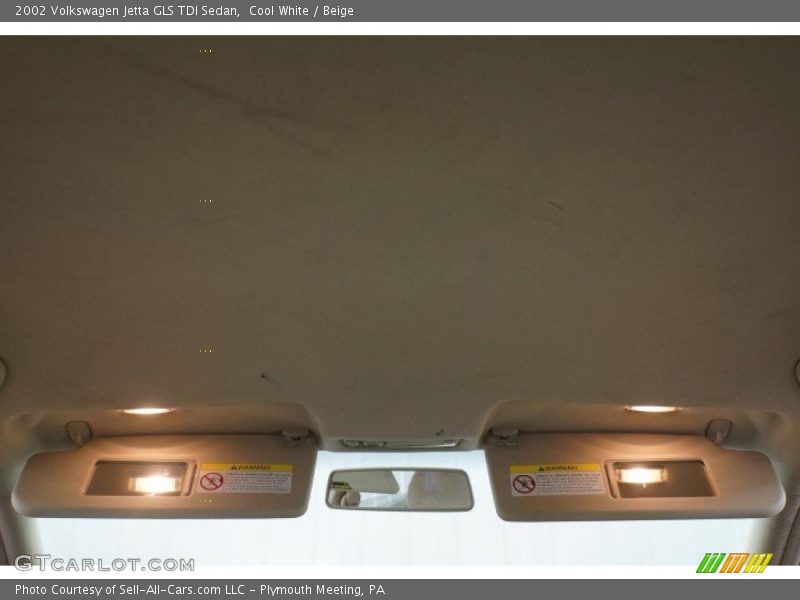 Cool White / Beige 2002 Volkswagen Jetta GLS TDI Sedan