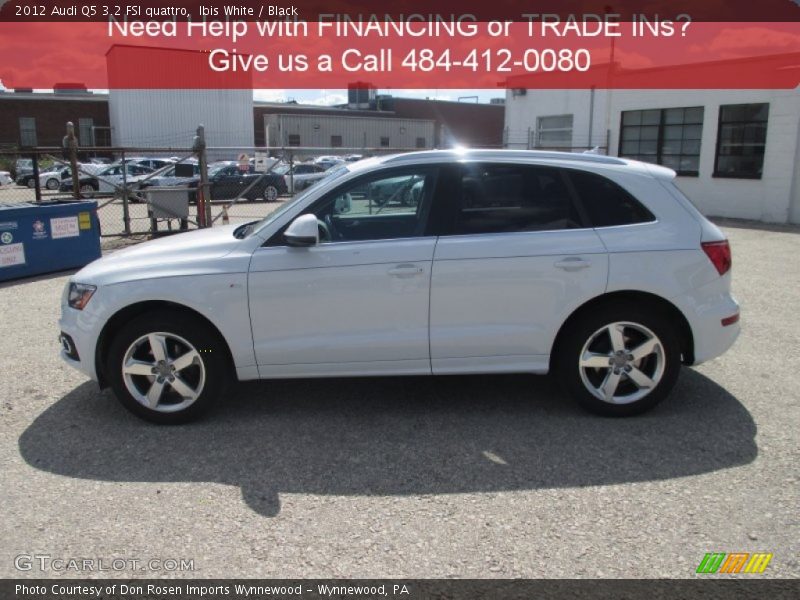 Ibis White / Black 2012 Audi Q5 3.2 FSI quattro