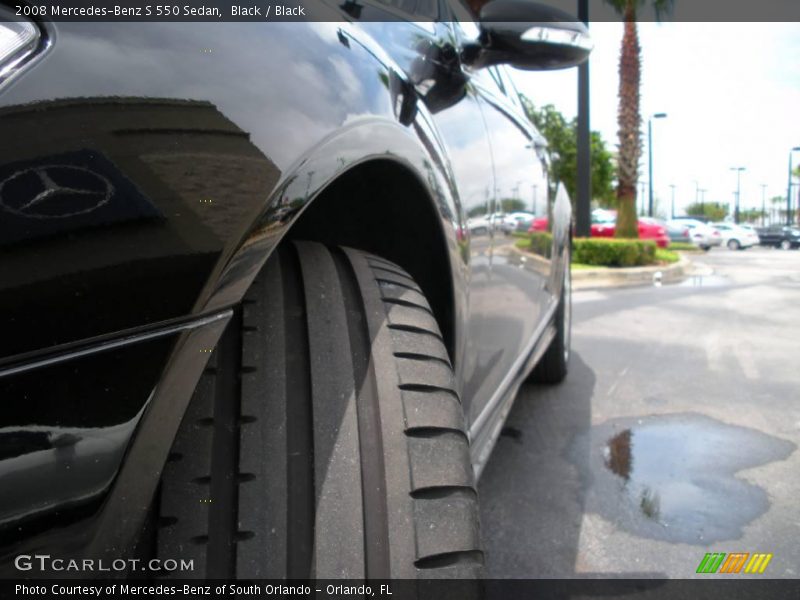 Black / Black 2008 Mercedes-Benz S 550 Sedan