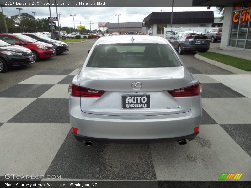 Silver Lining Metallic / Black 2014 Lexus IS 250 F Sport