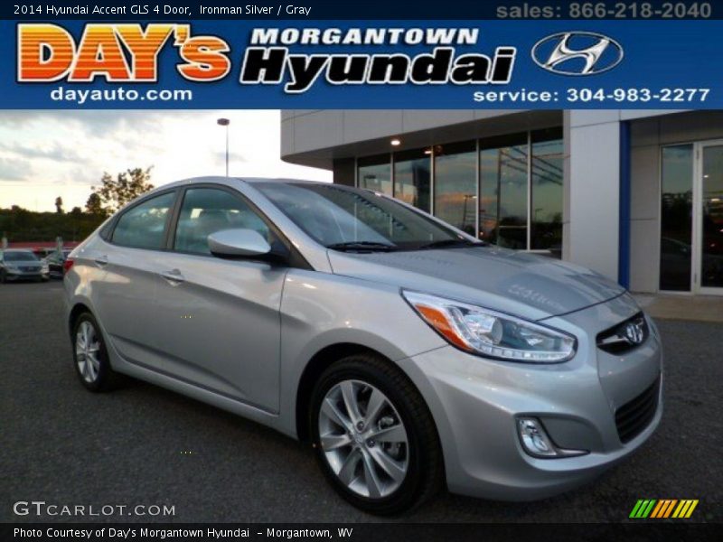 Ironman Silver / Gray 2014 Hyundai Accent GLS 4 Door