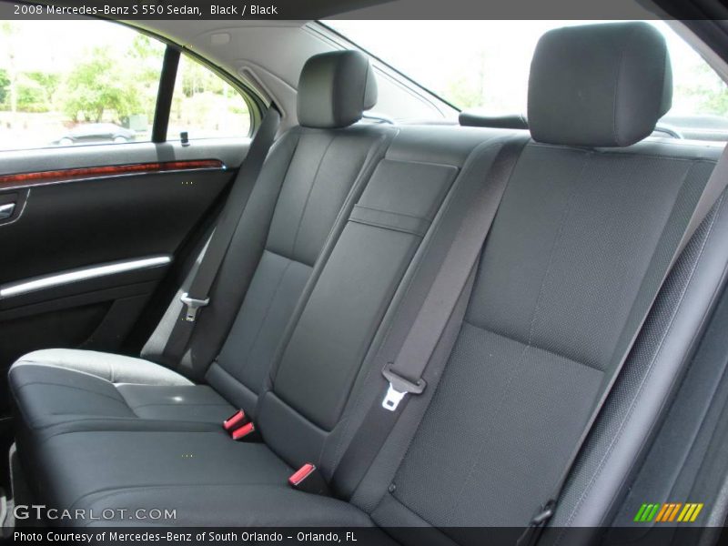 Black / Black 2008 Mercedes-Benz S 550 Sedan