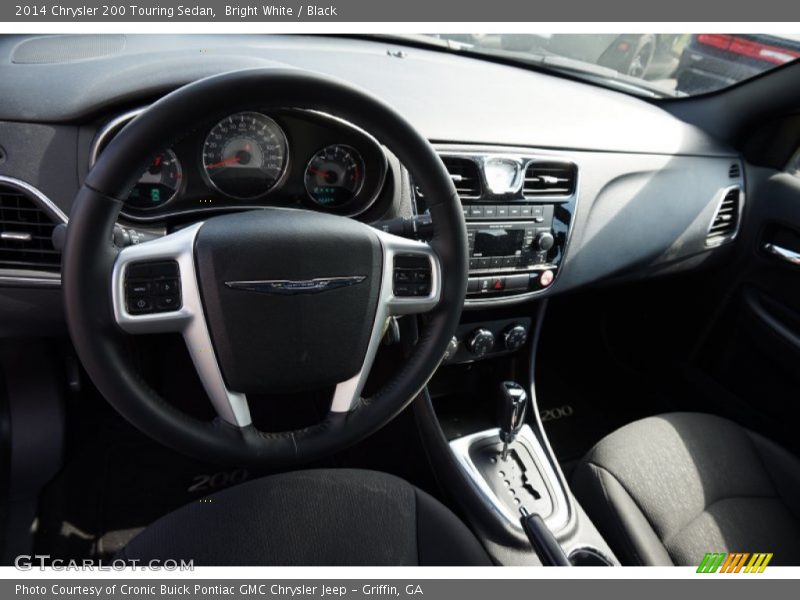 Bright White / Black 2014 Chrysler 200 Touring Sedan