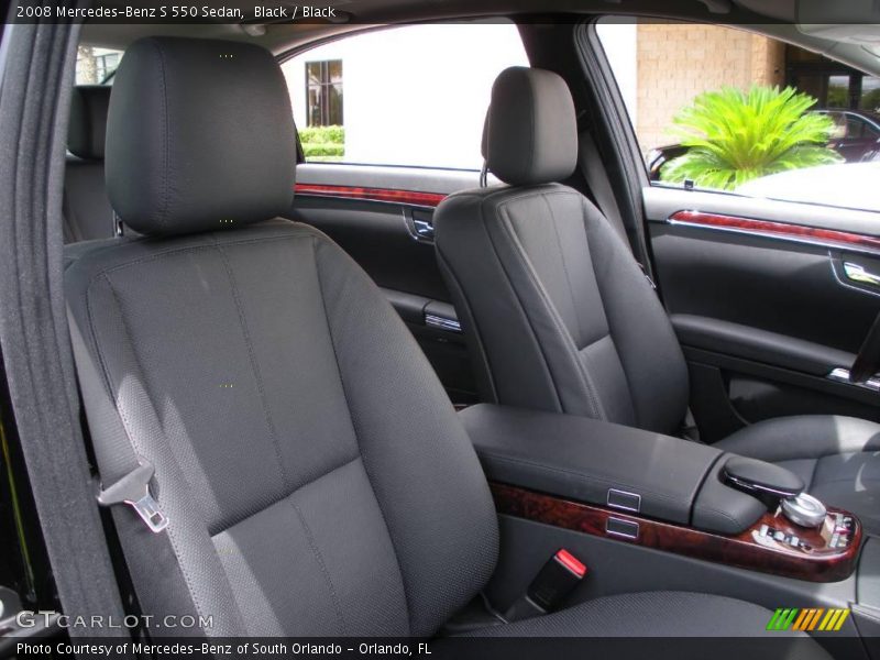 Black / Black 2008 Mercedes-Benz S 550 Sedan