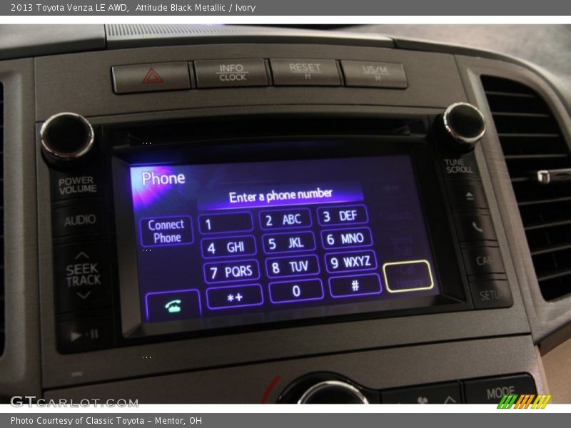 Attitude Black Metallic / Ivory 2013 Toyota Venza LE AWD