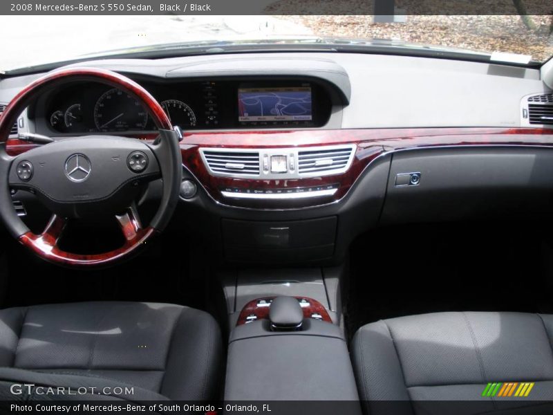 Black / Black 2008 Mercedes-Benz S 550 Sedan