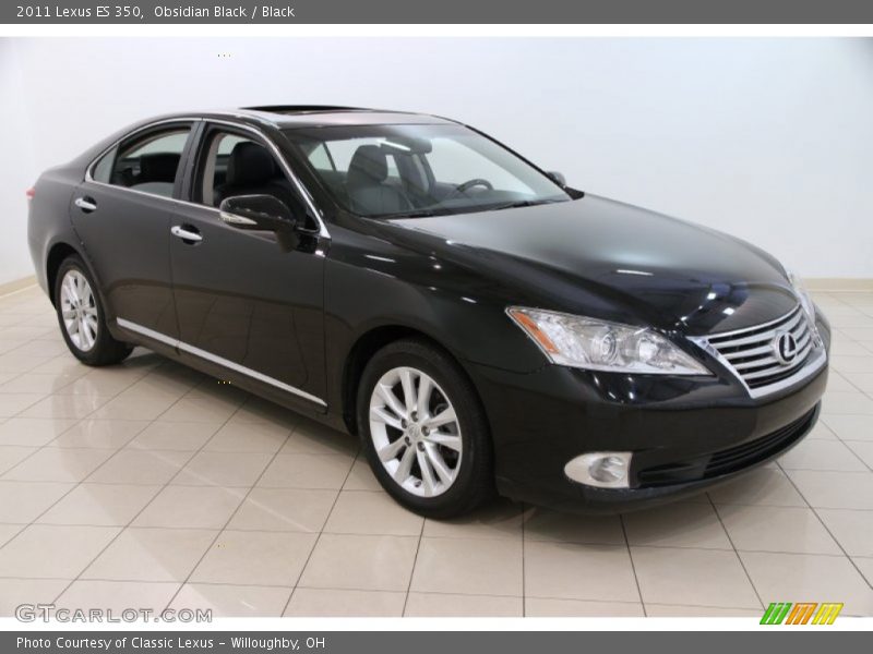 Obsidian Black / Black 2011 Lexus ES 350