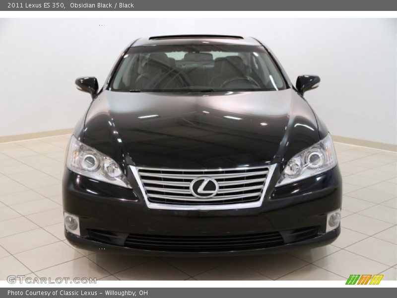Obsidian Black / Black 2011 Lexus ES 350