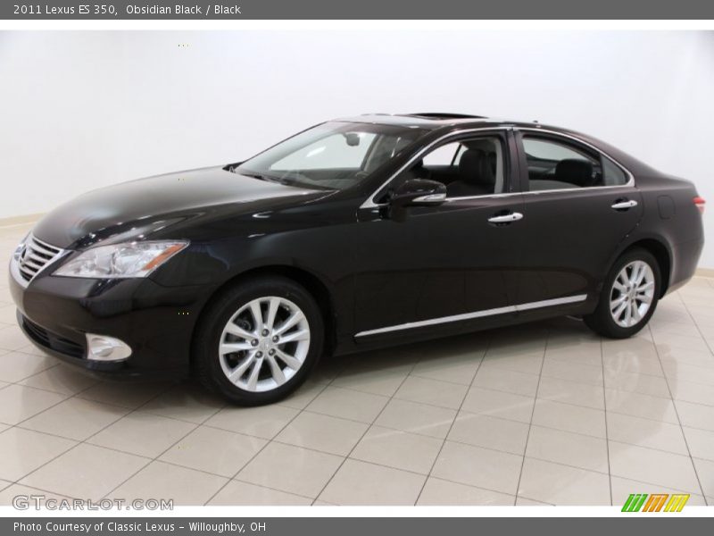 Obsidian Black / Black 2011 Lexus ES 350