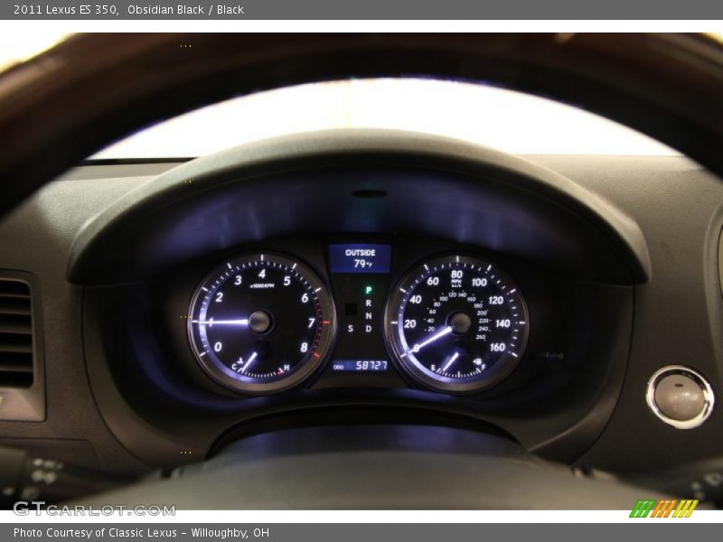 Obsidian Black / Black 2011 Lexus ES 350